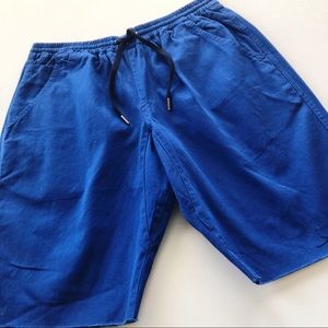 Moss Canvas Jogger Shorts